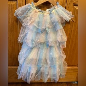 Lola + The Boys Rainbow Ruffle Dance Dress